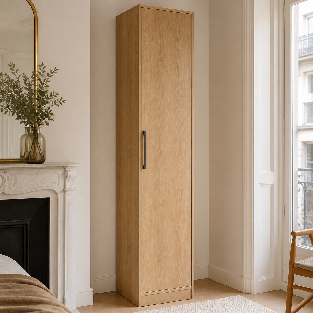 Armoire penderie étroite